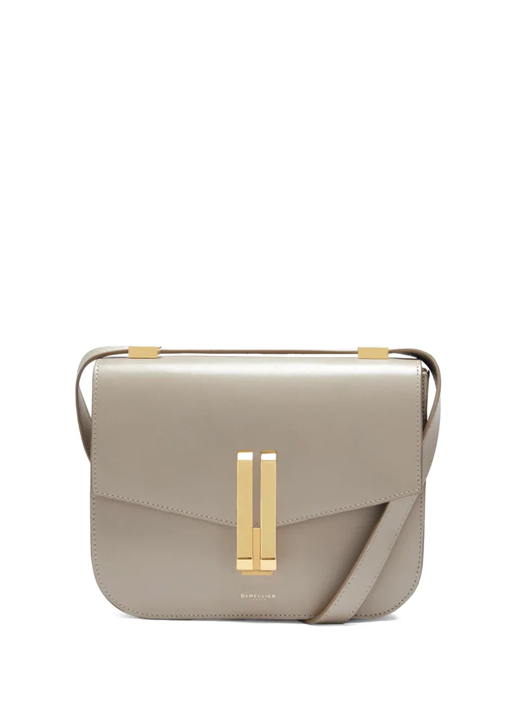 DeMellier Vancouver Leather Shoulder Bag Gray