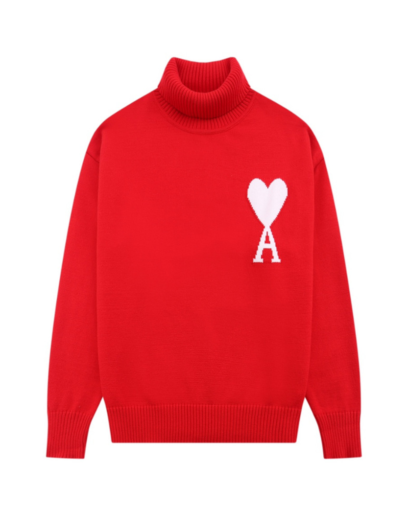 AMI Paris Ami de Coeur jumper Red