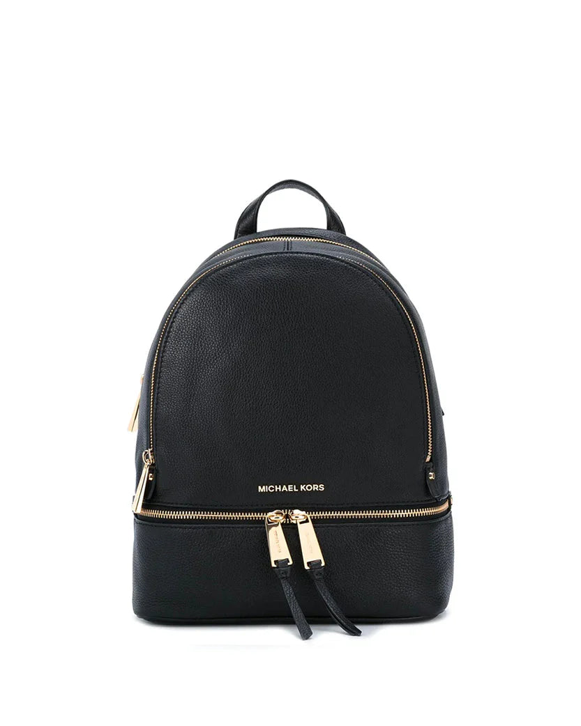 Michael Kors Rhea Zip Backpack Medium Black