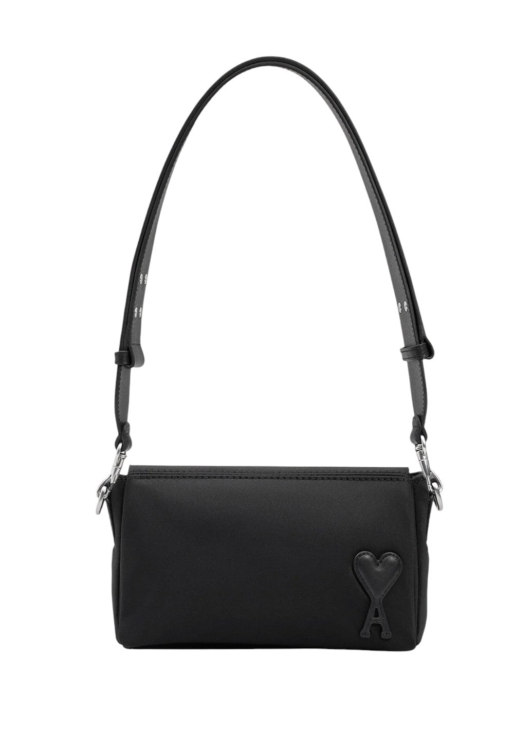 AMI Paris Marcel Nylon Lunch Box Bag Black