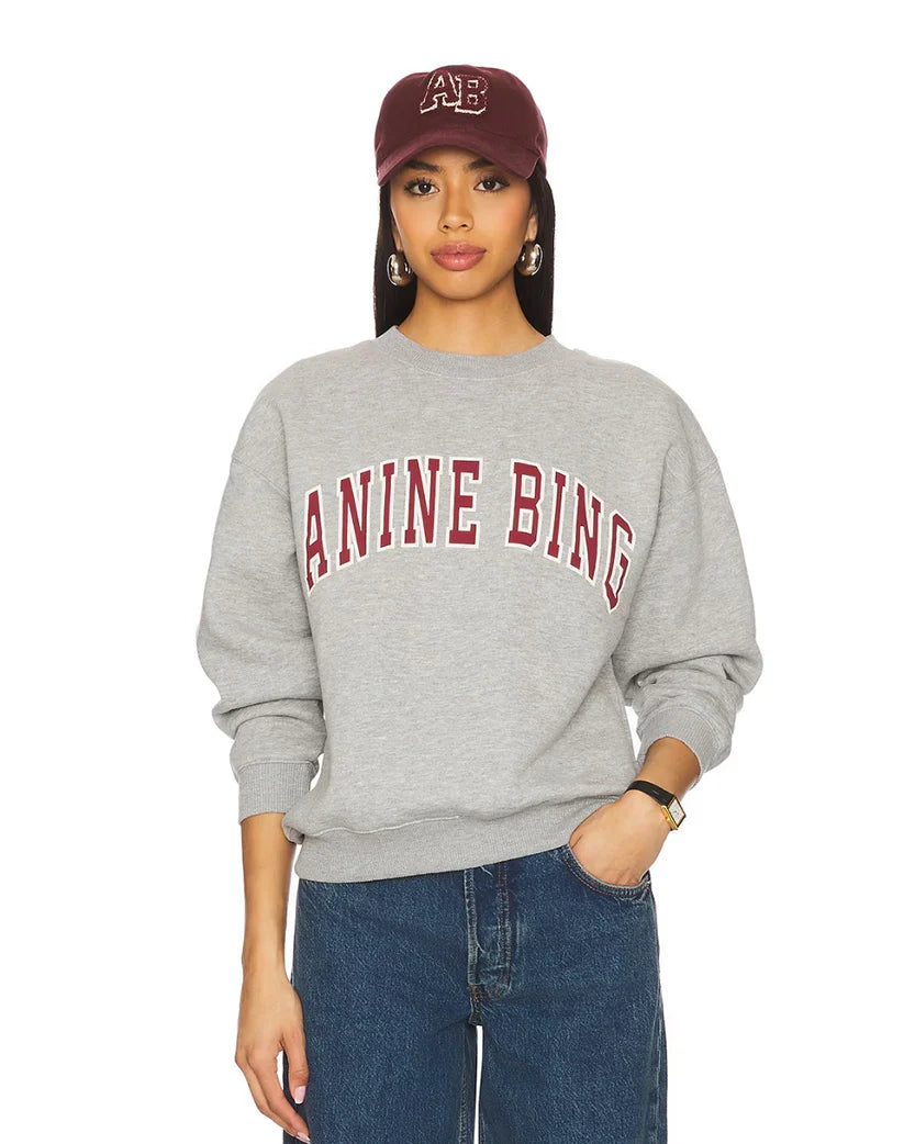 Anine Bing Spencer Sweatshirt Grey