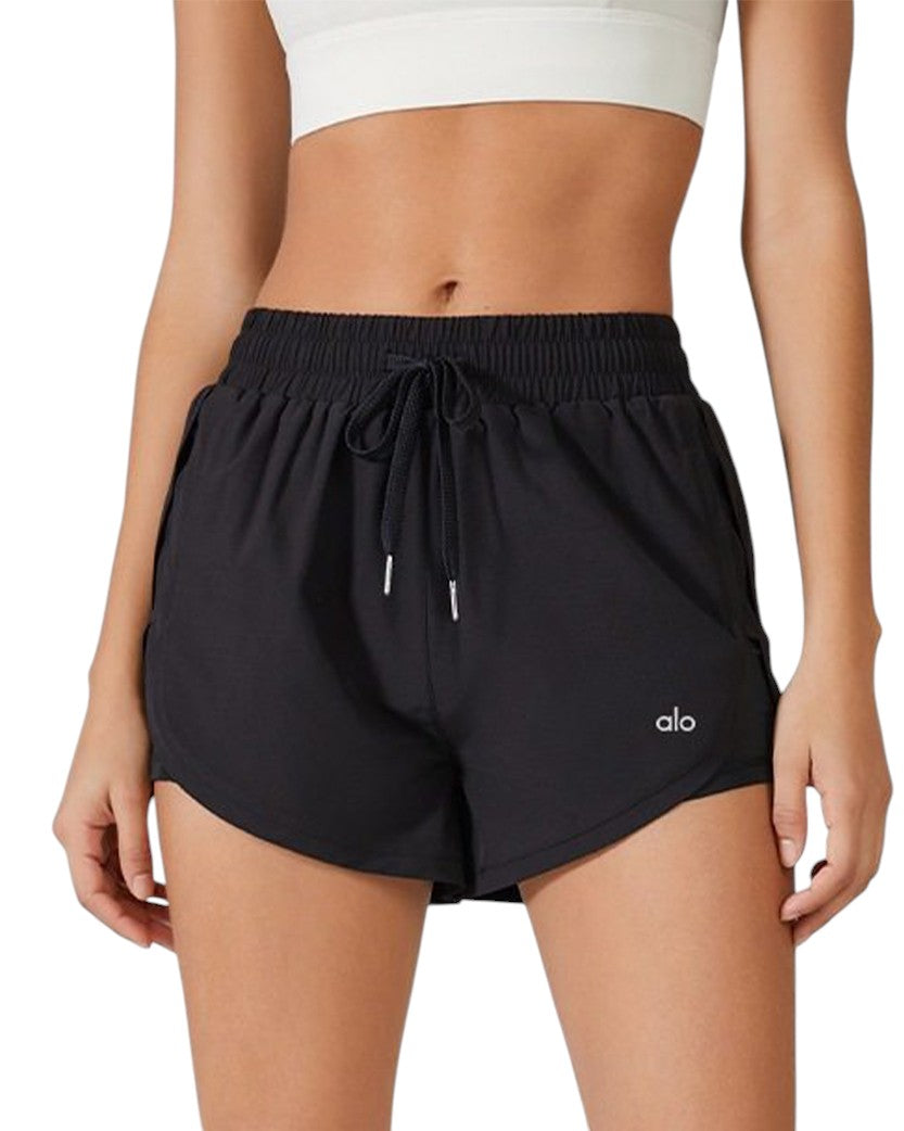 Alo Yoga Running Shorts Black YK183-BK