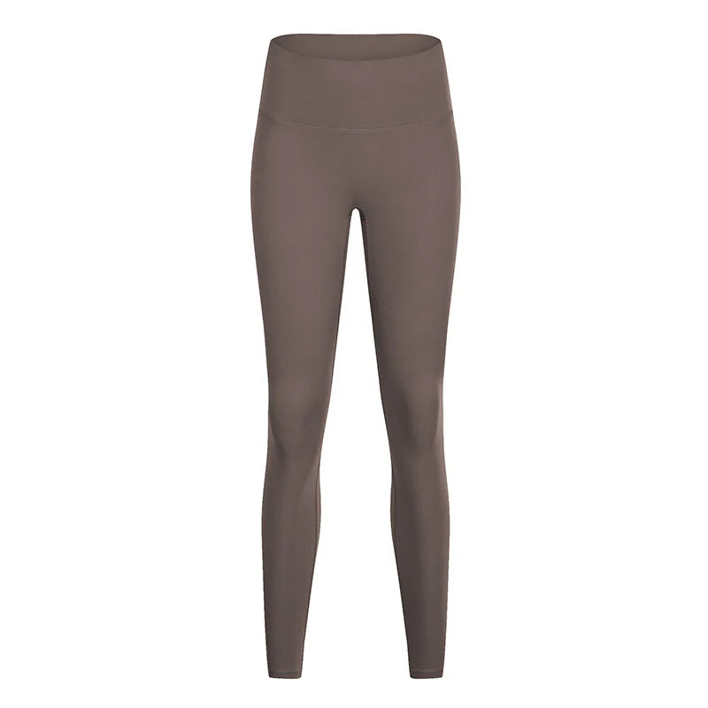 Alo Yoga Stretch High Waist Sports Leggings Light Brown D19108-LBN