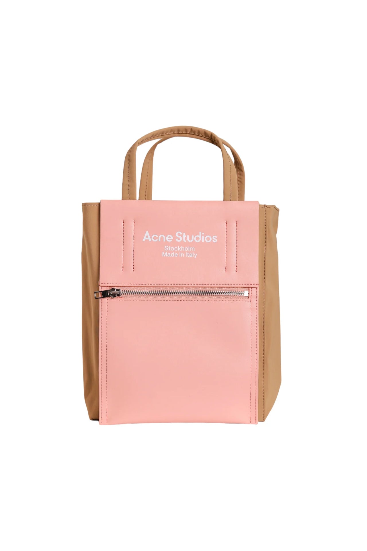 Acne Studios Baker Out medium canvas and printed leather tote