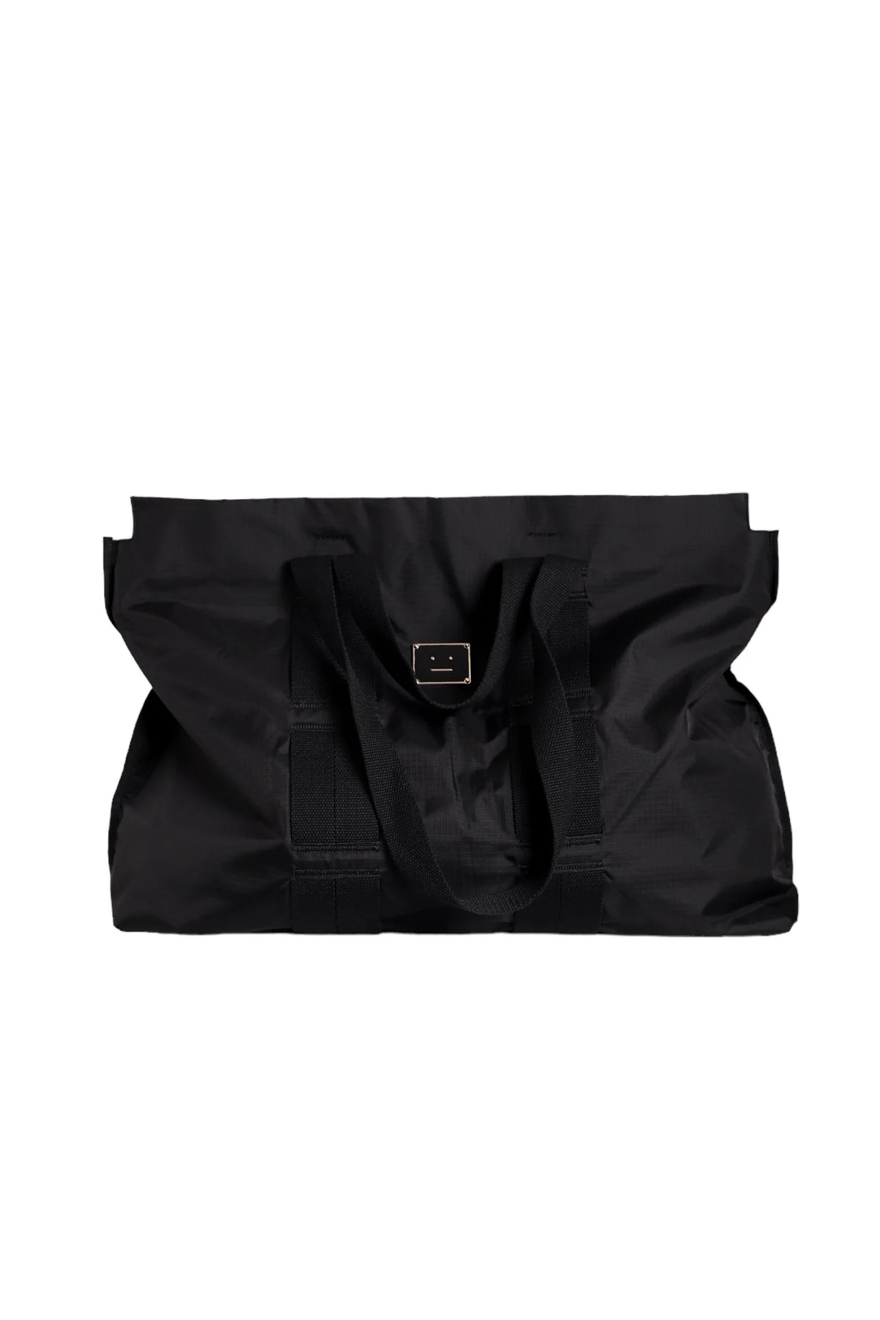 Acne Studios Arvid Plaque Face Tote Bag Black