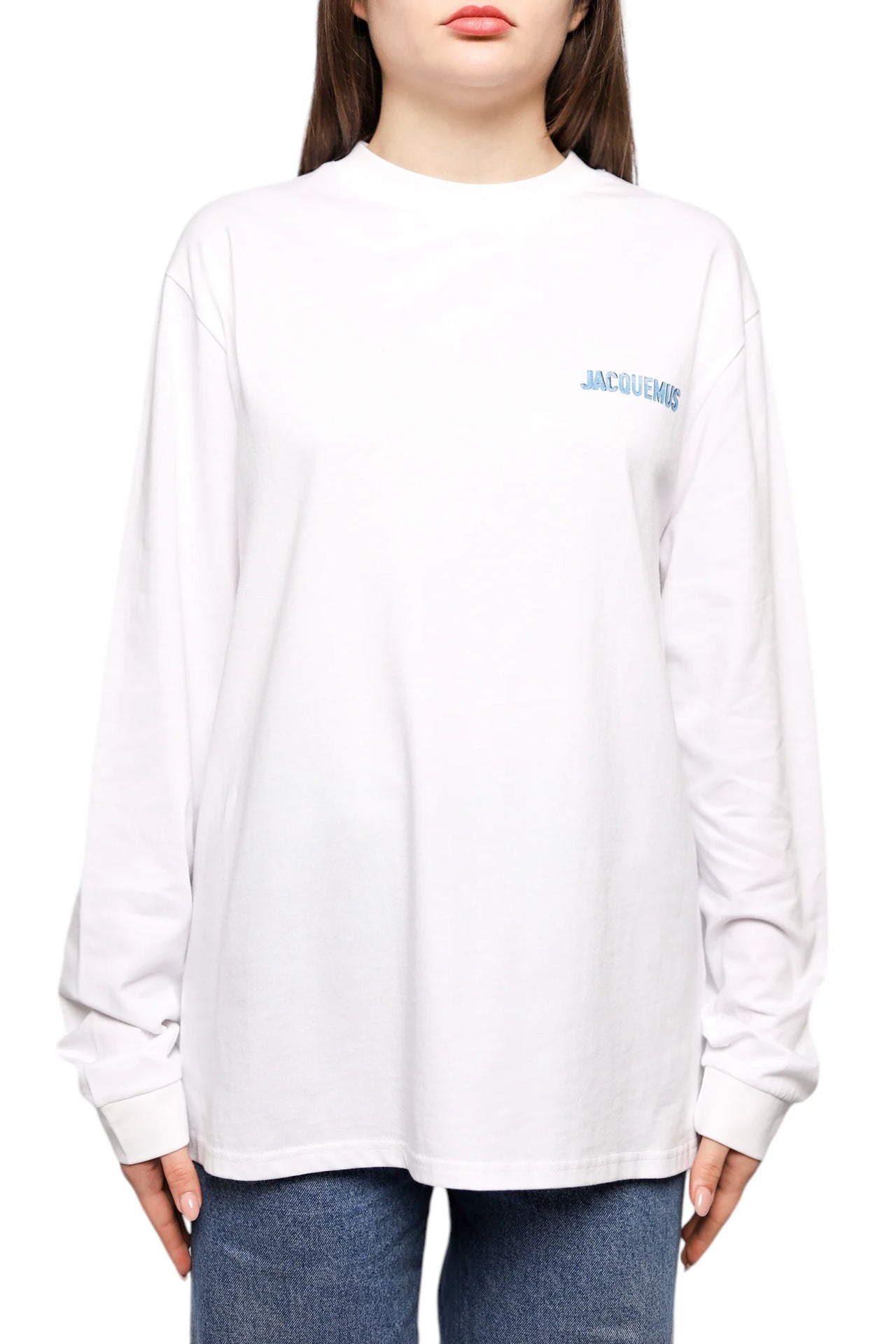 Jacquemus White 'Le T-Shirt Gelo' Long Sleeve T-Shirt