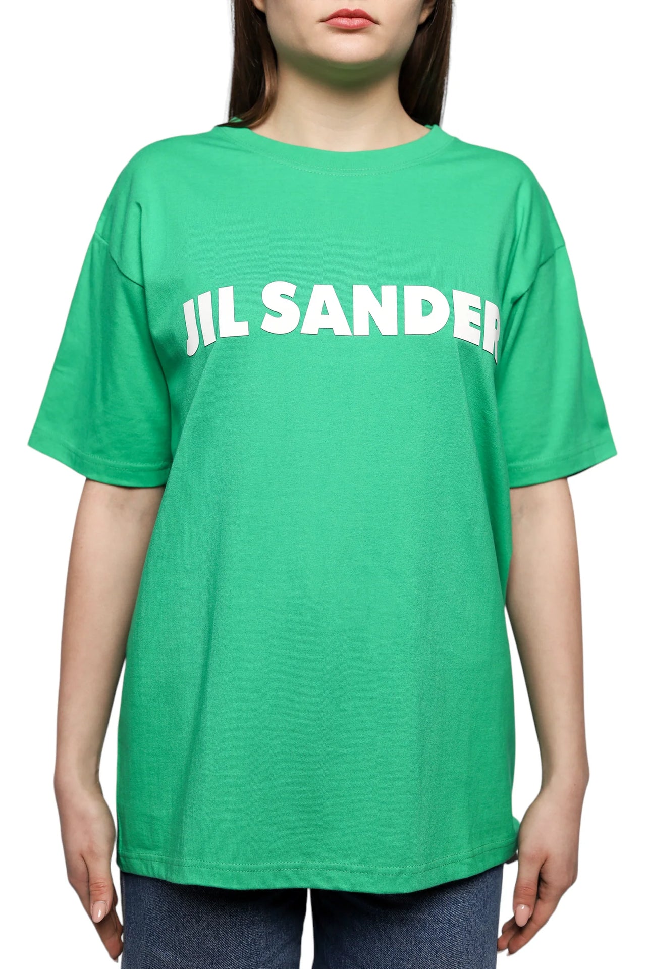 Jil Sander Logo T-Shirt Green