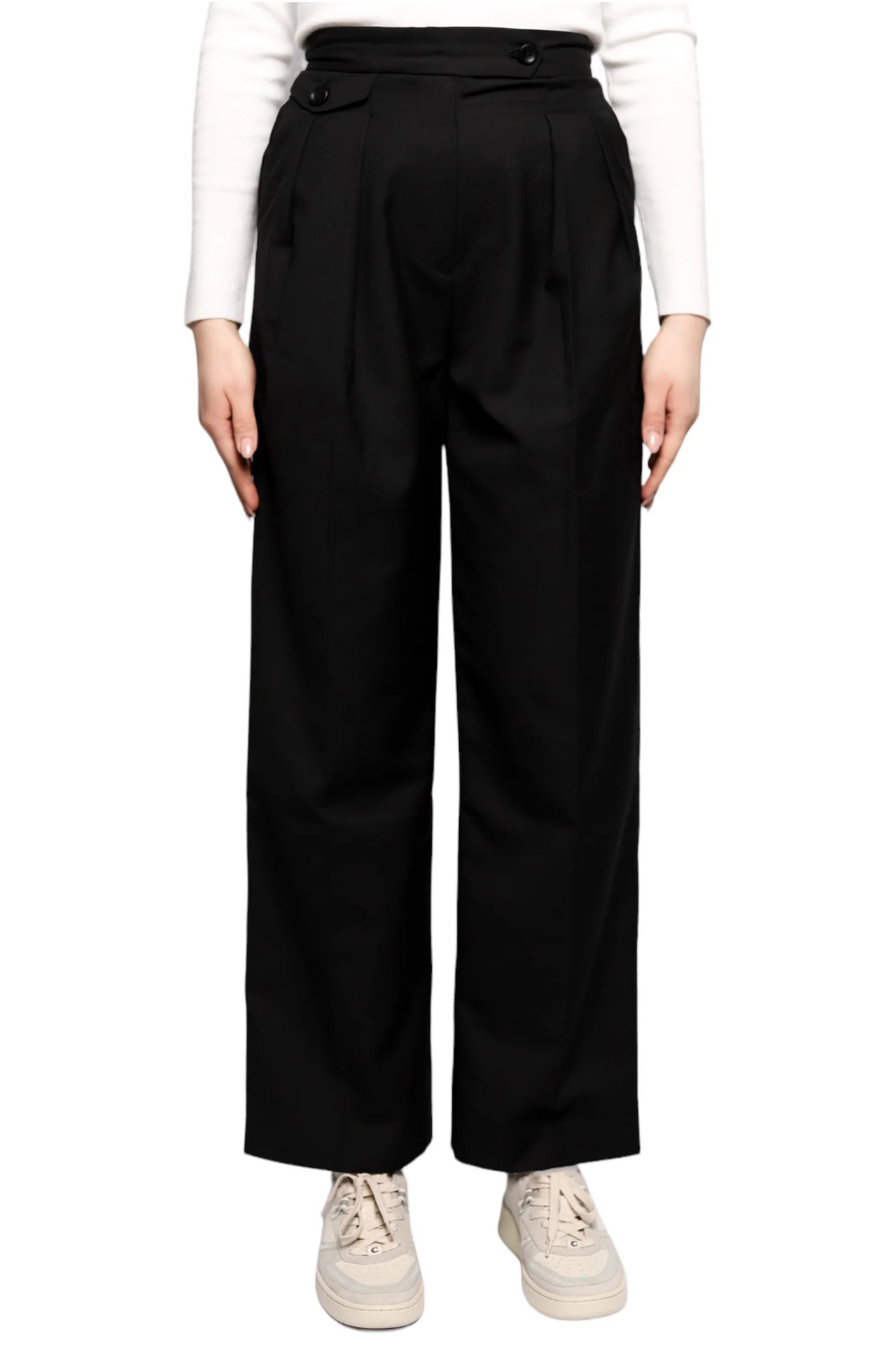The Row Marcellita Pant in Virgin Wool Black