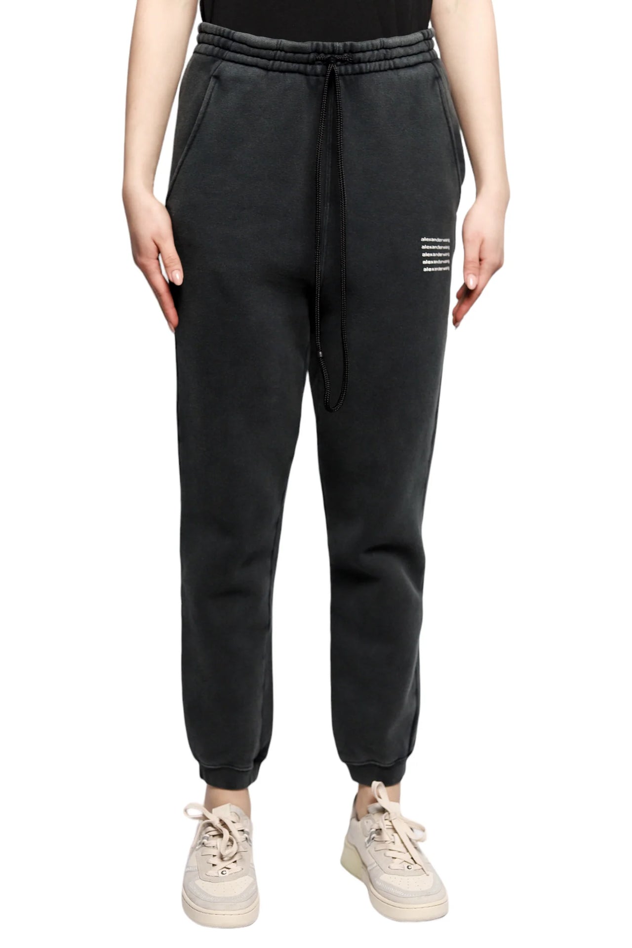 Alexander Wang Acid Wash Sweatpant In Dense Fleece