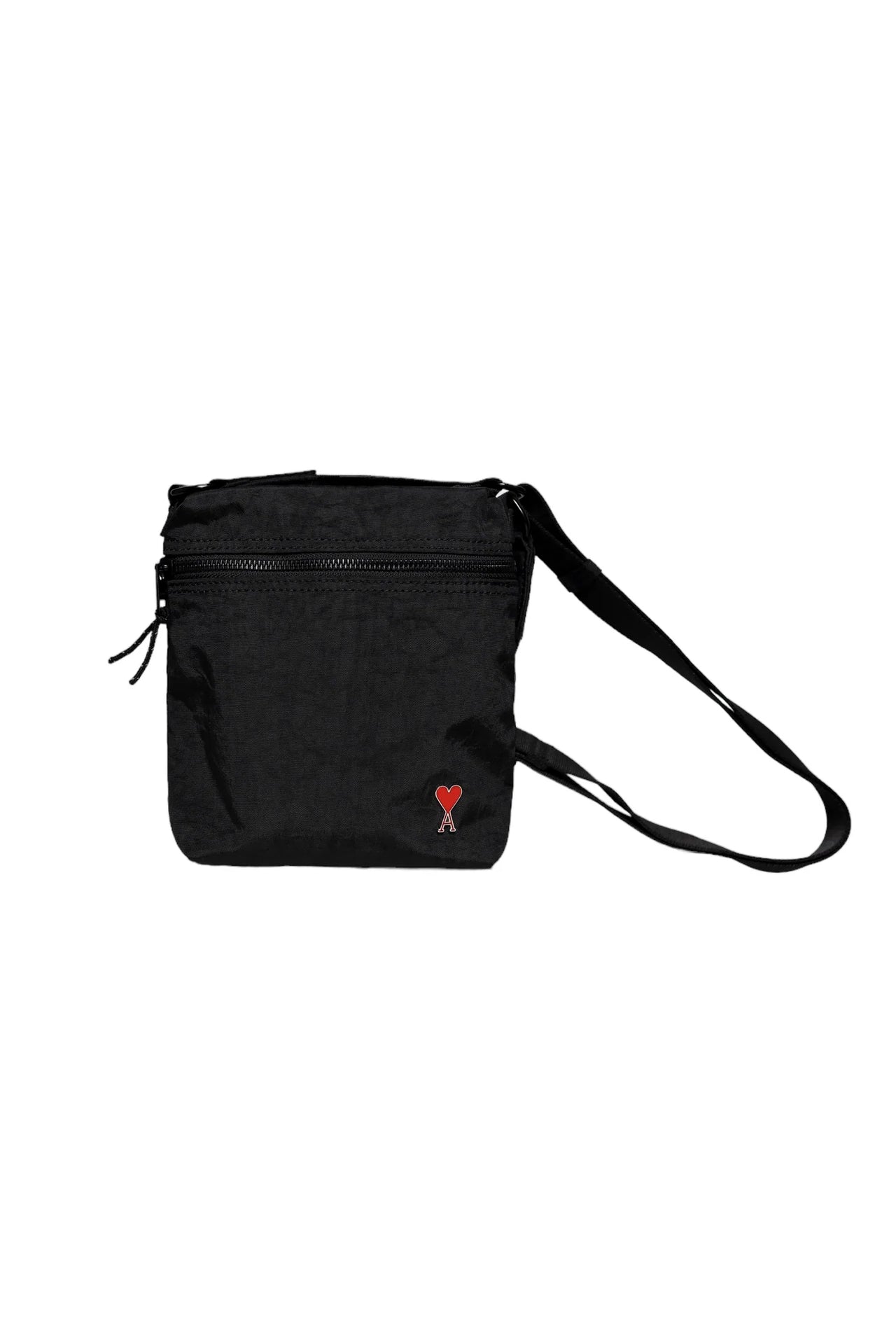 AMI Paris Crossbody Pocket Bag With Ami De Coeur Rivet