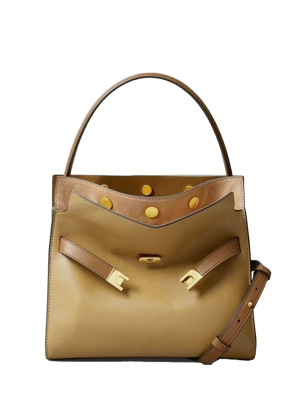 Tory Burch Lee Radziwill Small Double Bag Tiramisu