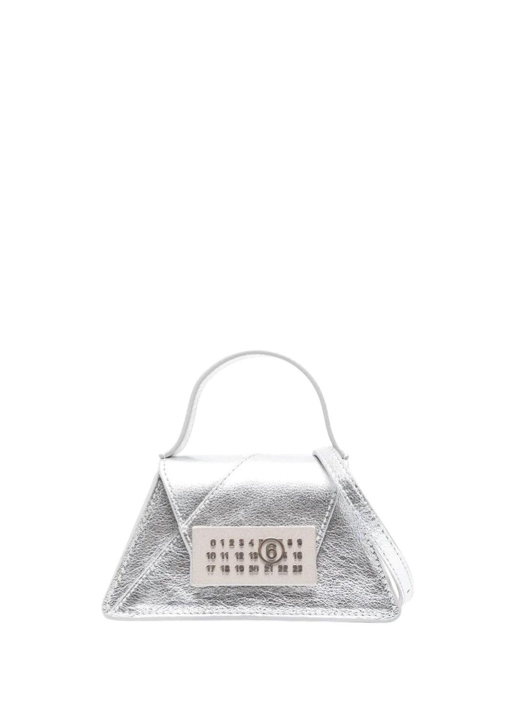 Maison Margiela MM6 Numeric Top-Handle Mini Bag Silver
