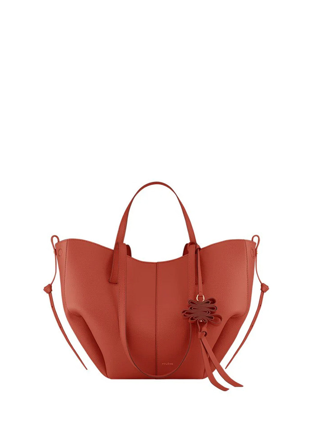 Polene Cyme Mini Edition Textured Carmine Red