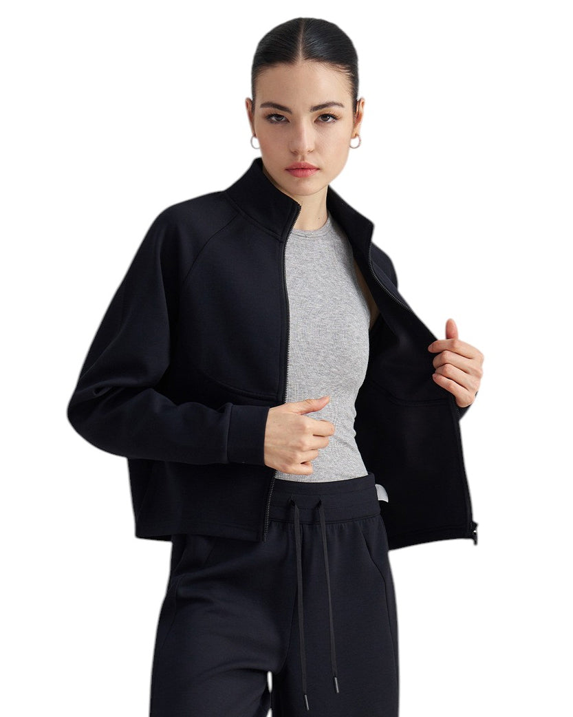 Alo Yoga Flow Zip Jacket Black