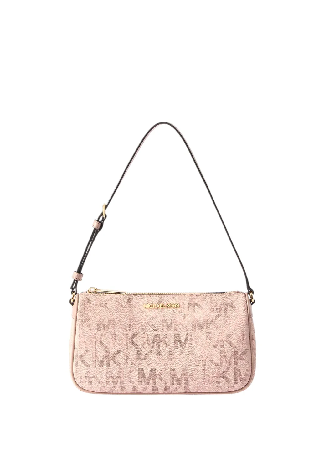 Michael Kors Signature Jet Set Medium Pouchette Bag Nude Pink