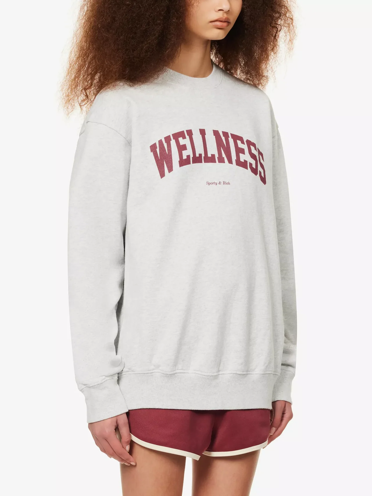 Sporty & Rich Wellness Ivy Crewneck Light Grey