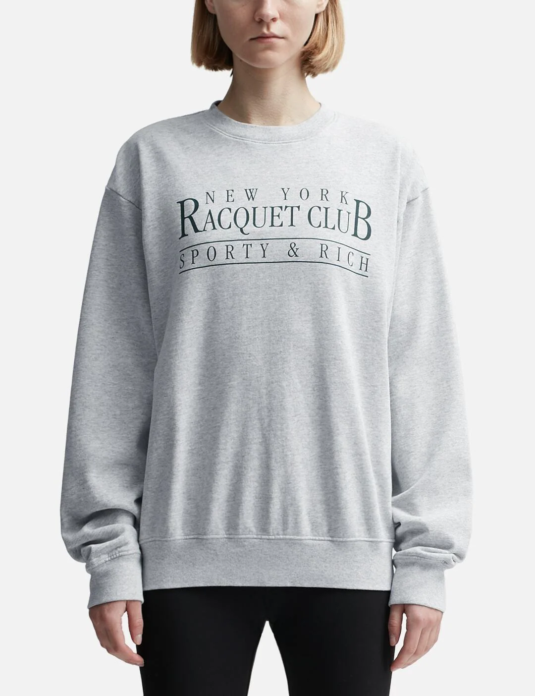 Sporty & Rich NY Racquet Club Crewneck Grey