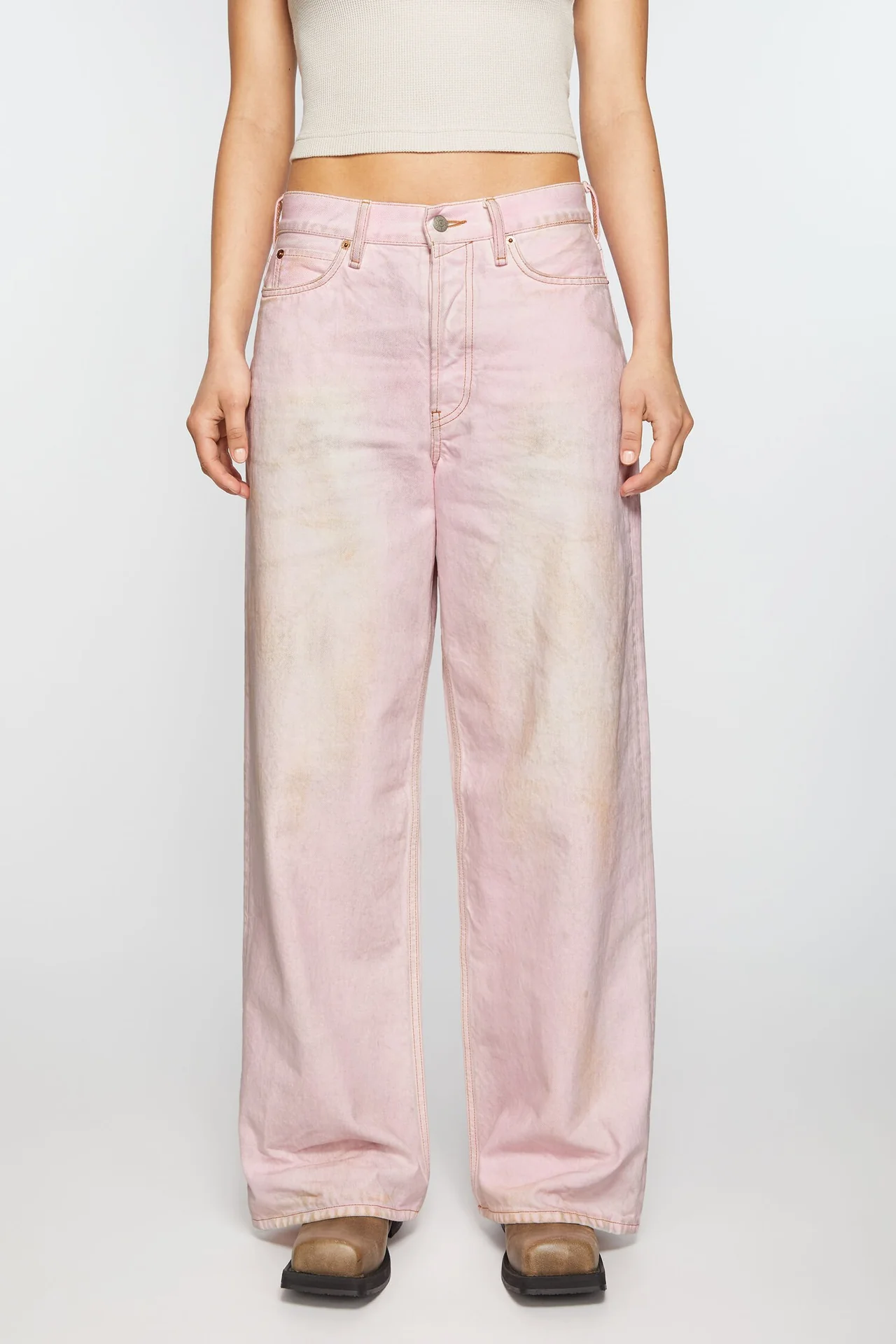 Acne Studios Baggy Fit Jeans Pink