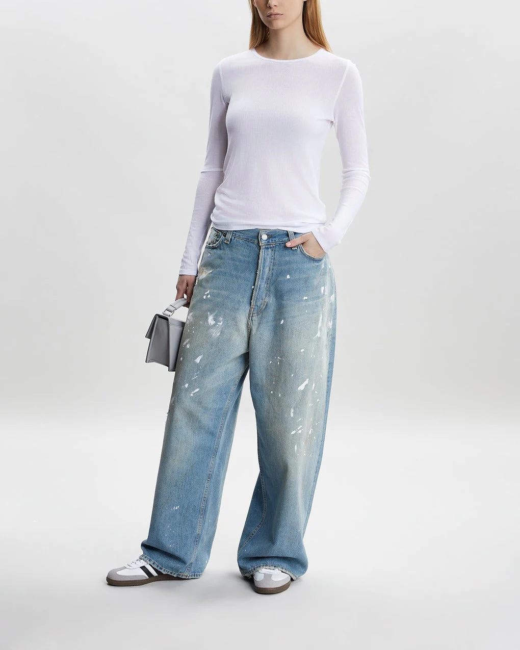 Acne Studios Super Baggy Fit Jeans Blue