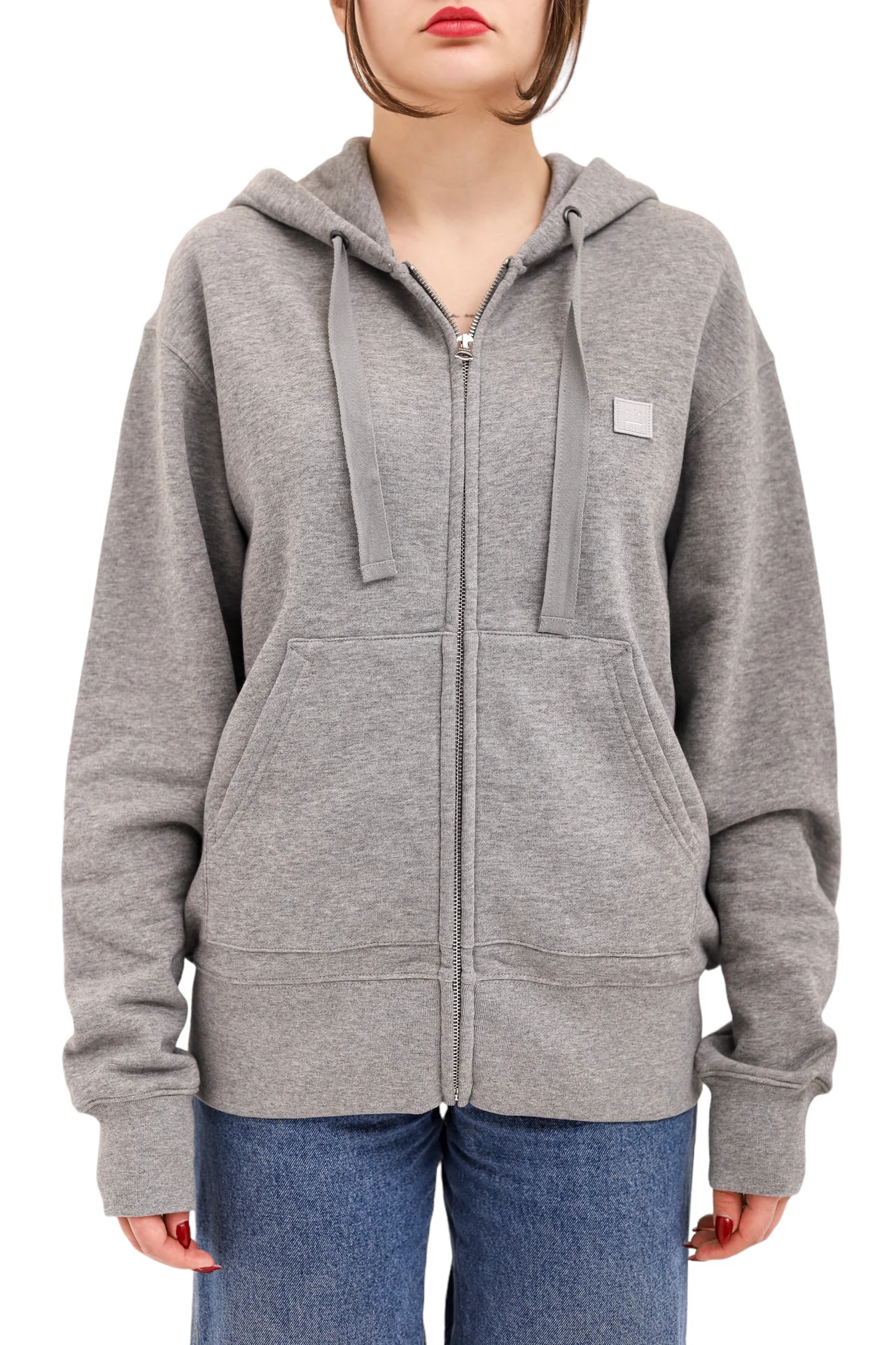 Acne Studios Zip Hoodie Grey