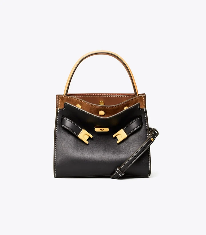 Tory Burch Lee Radziwill Petite Double Bag Black