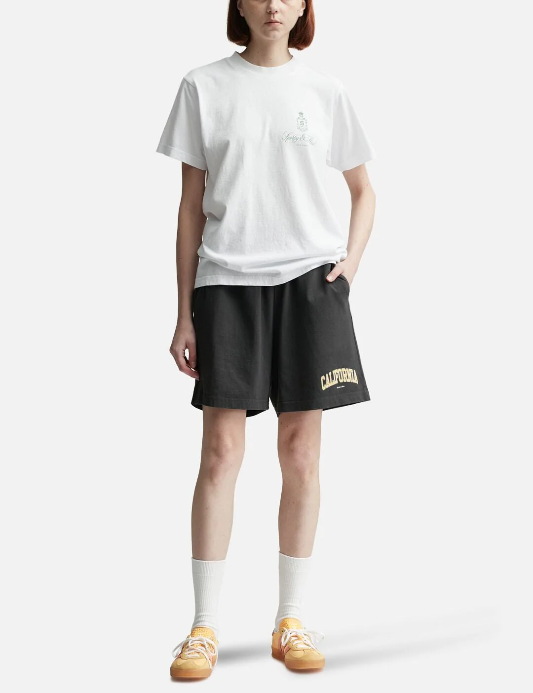 Sporty & Rich Vendome T-Shirt White/Sage