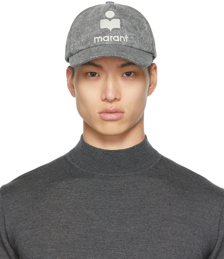 Isabel Marant Tyron cotton baseball cap Washed Grey