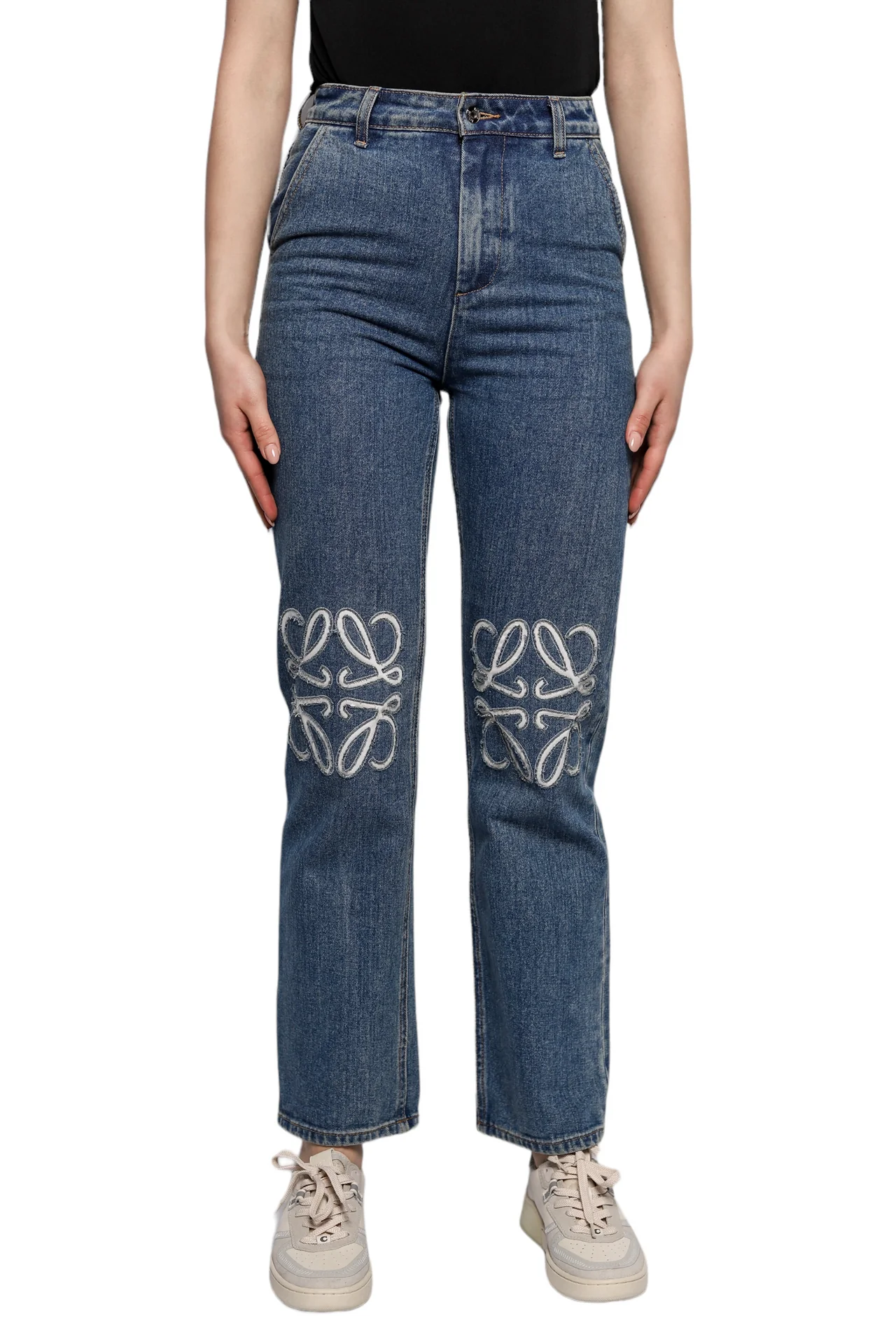 Loewe Anagram Jeans Denim Blue
