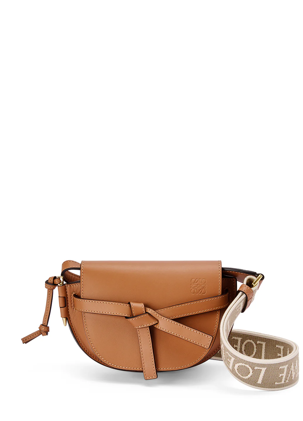 Loewe Mini Gate Dual Bag Soft Calfskin Tan