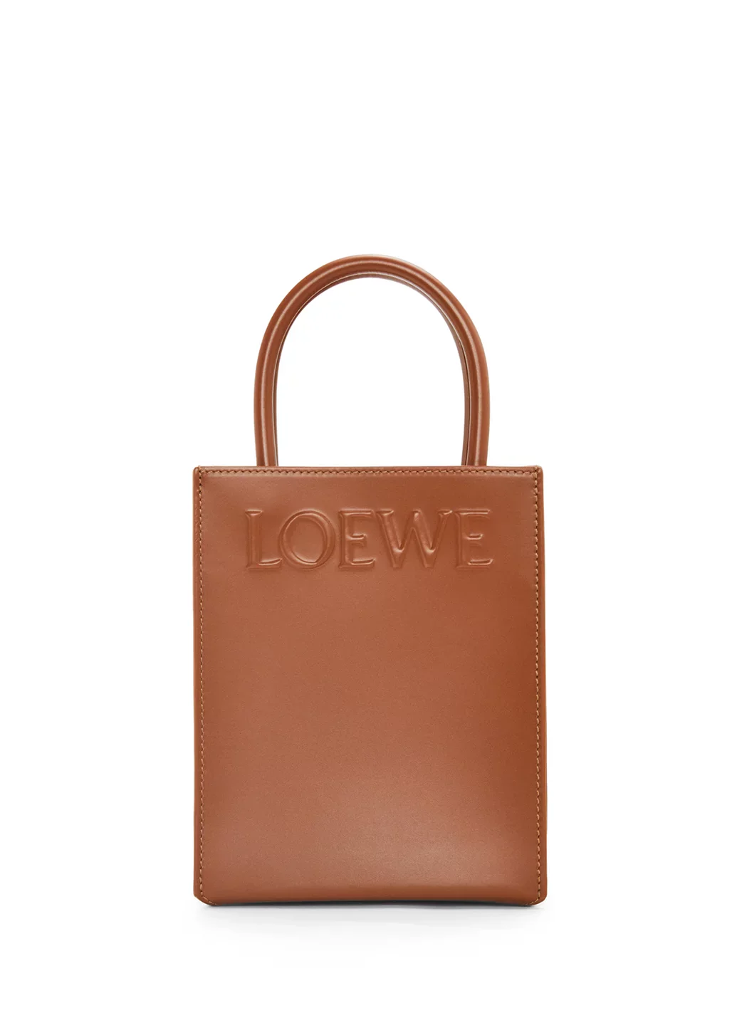 Loewe Standard A5 Tote Sleek Calfskin Tan