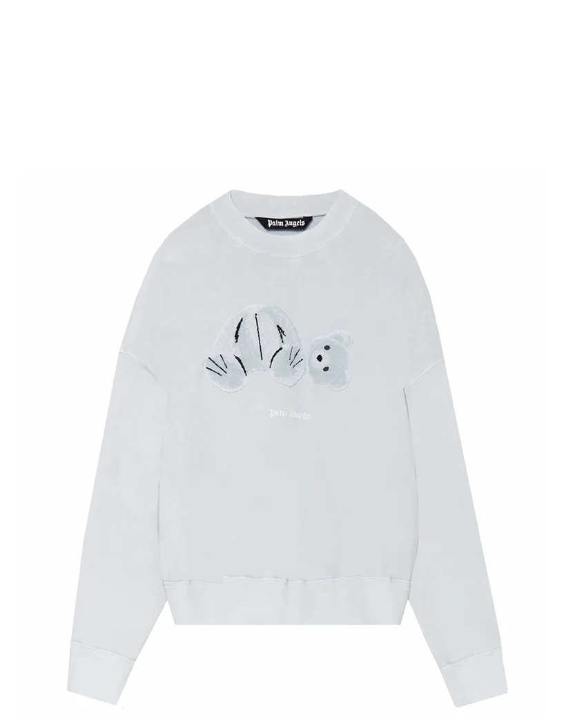 Palm Angels Ice Bear Sweatshirt Blue