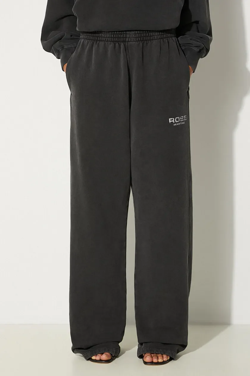 Martine Rose Wide Leg Trackpant Washed Black