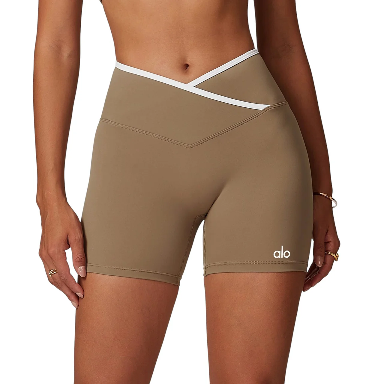 Alo Yoga Sports Shorts Mocha Brown 88431-MBN