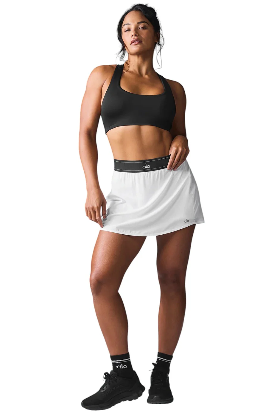 Alo Yoga Match Point Tennis Skirt White