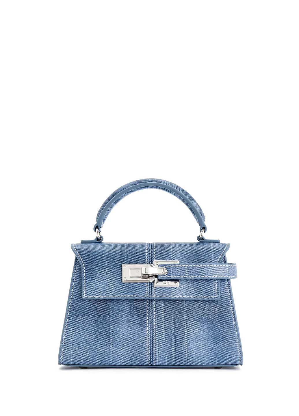 JW PEI Elise Top Handle Bag Blue Denim