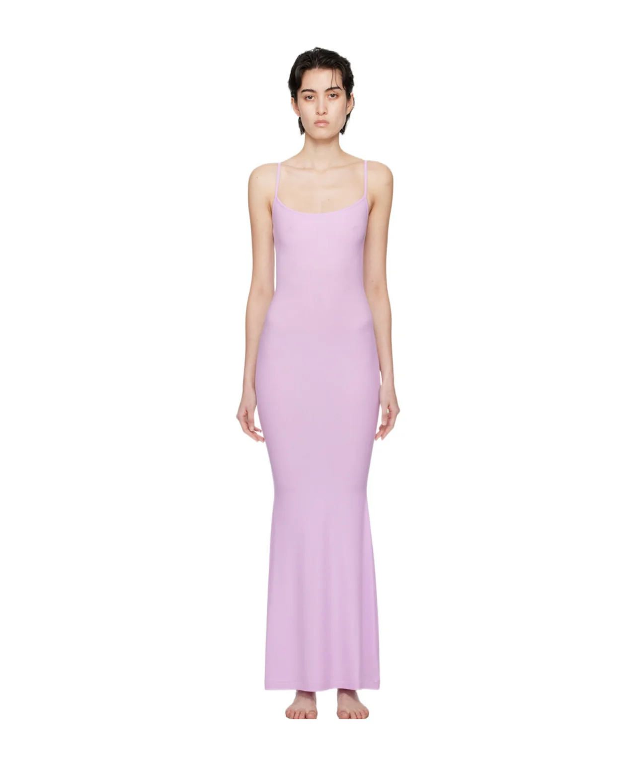 Skims Soft Lounge Long Slip Dress Sugar Plum