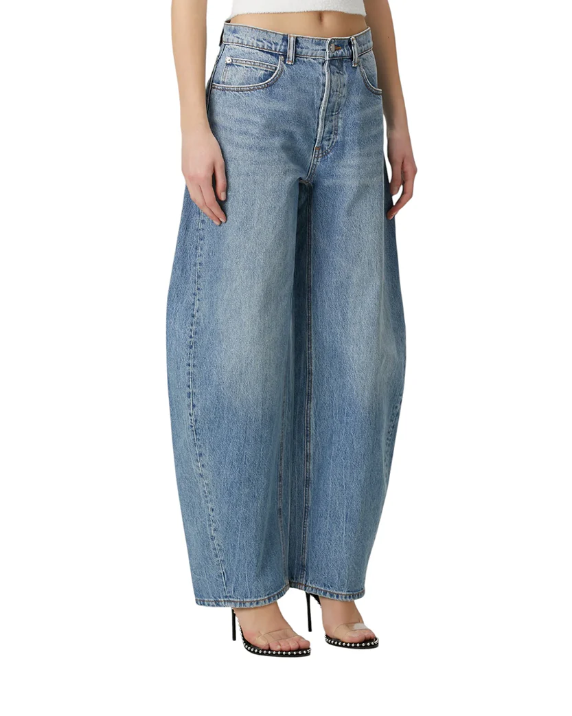 Alexander Wang Rhinestone Embellishment Jeans Blue