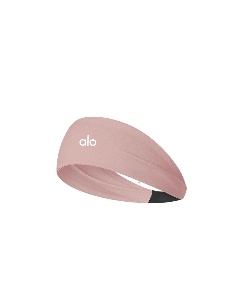 Alo Yoga Performance Conquer Headband Light Pink