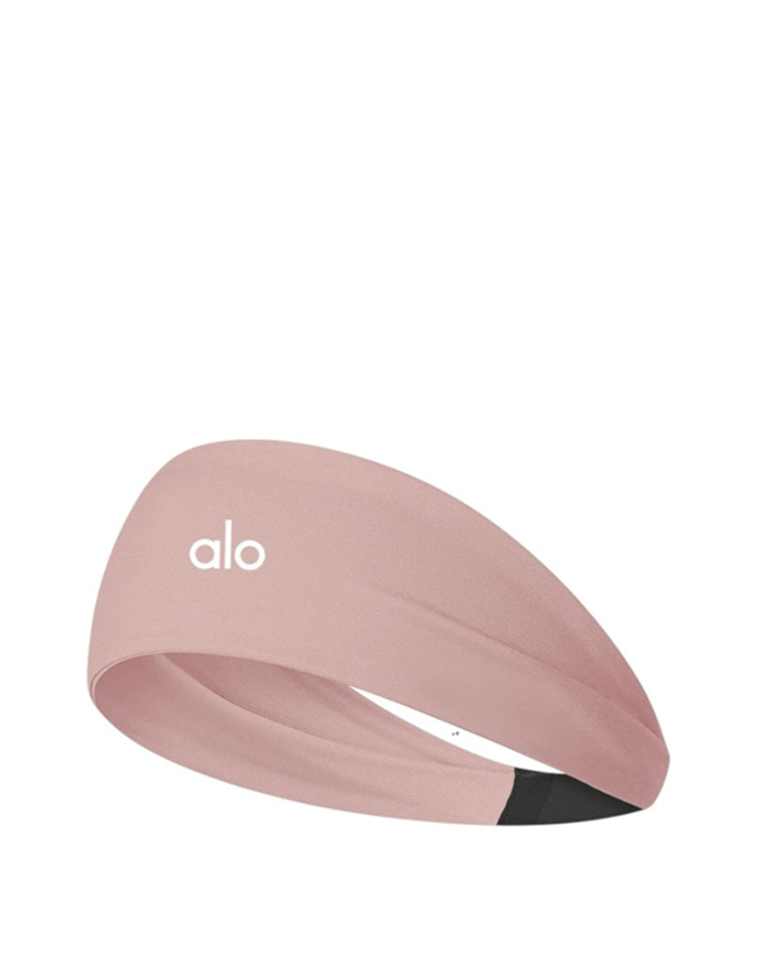 Alo Yoga Performance Conquer Headband Light Pink
