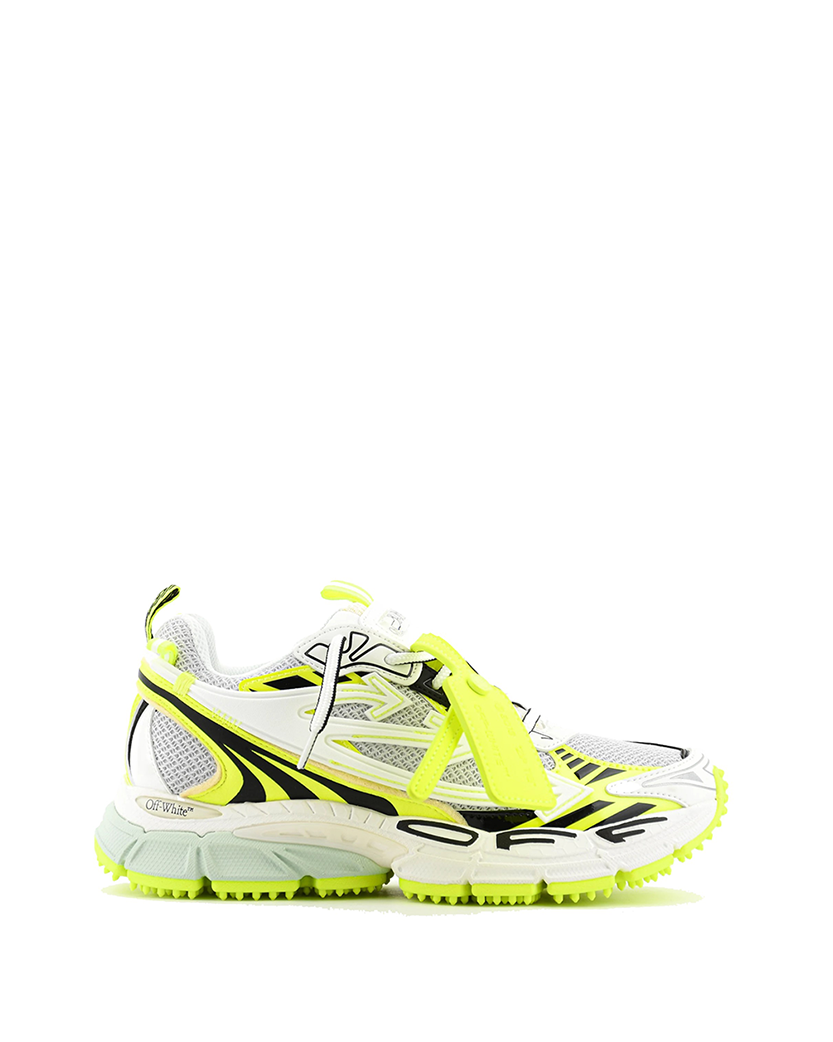 Off White Be Right Back Sneakers Yellow Fluo