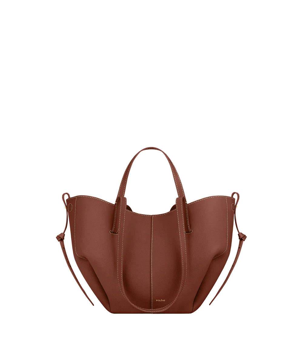 Polene Cyme Mini Edition Textured Cognac
