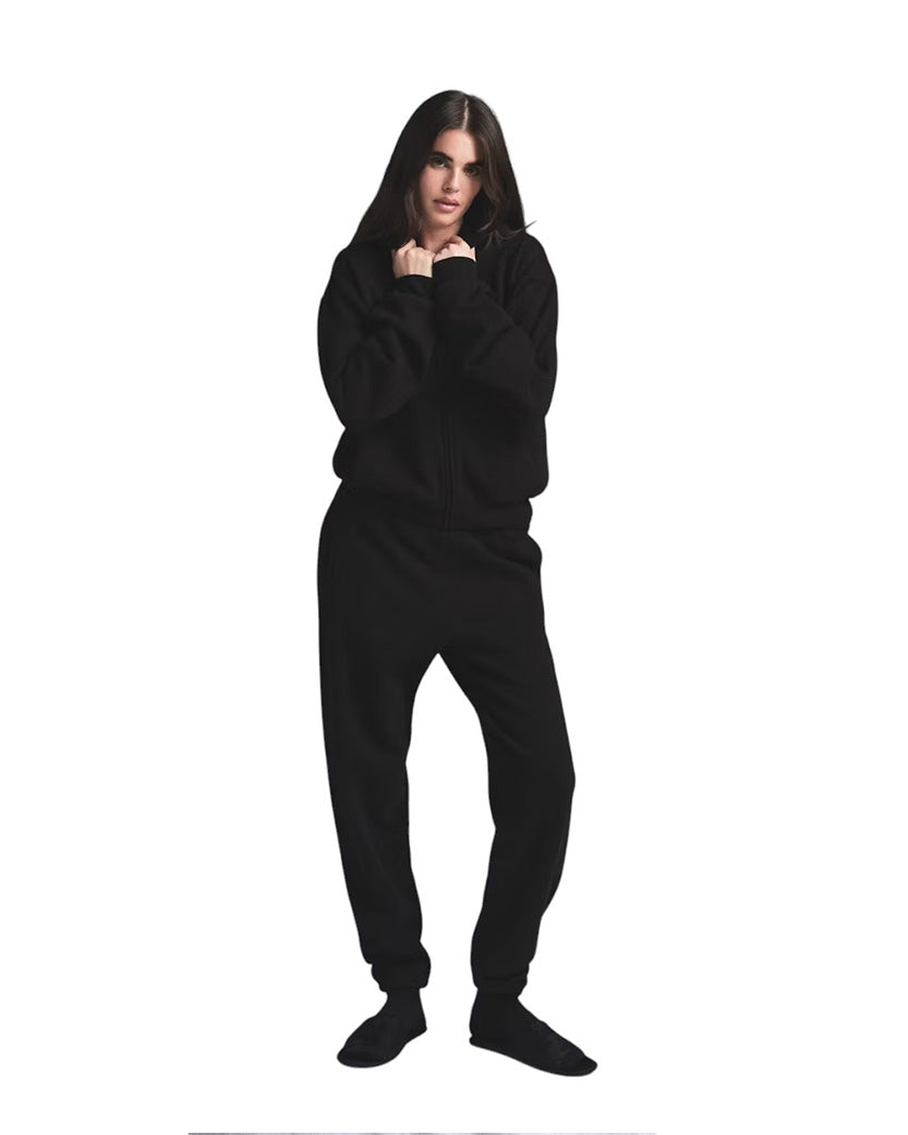 Skims Cotton Fleece Jogger Pant Black