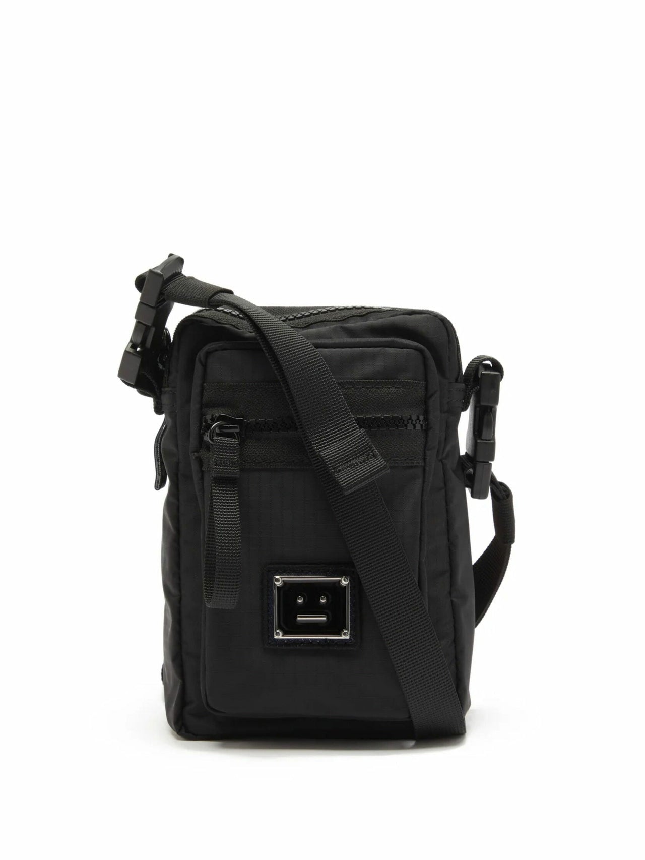 Acne Studios Arvel Face-patch ripstop cross-body bag Black