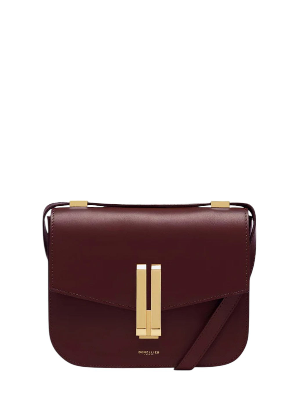 DeMellier Vancouver Leather Shoulder Bag Burgundy