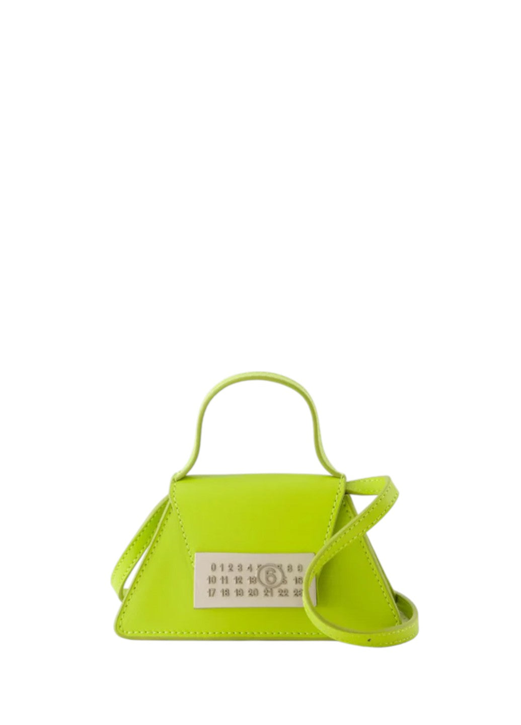 Maison Margiela MM6 Numeric Top-Handle Mini Bag Lime Green