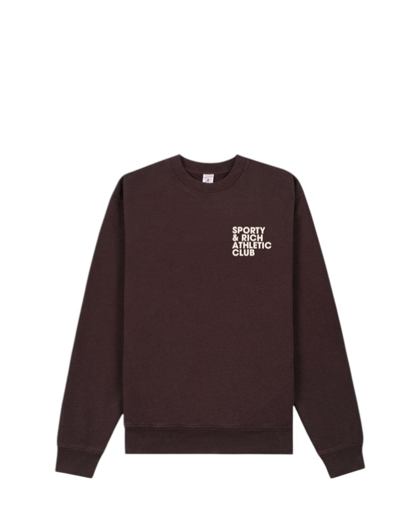 Sporty & Rich Exercise Often Crewneck Brown