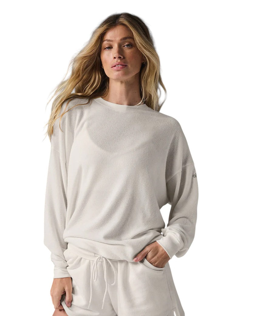 Alo Yoga Soho Pullover Ivory