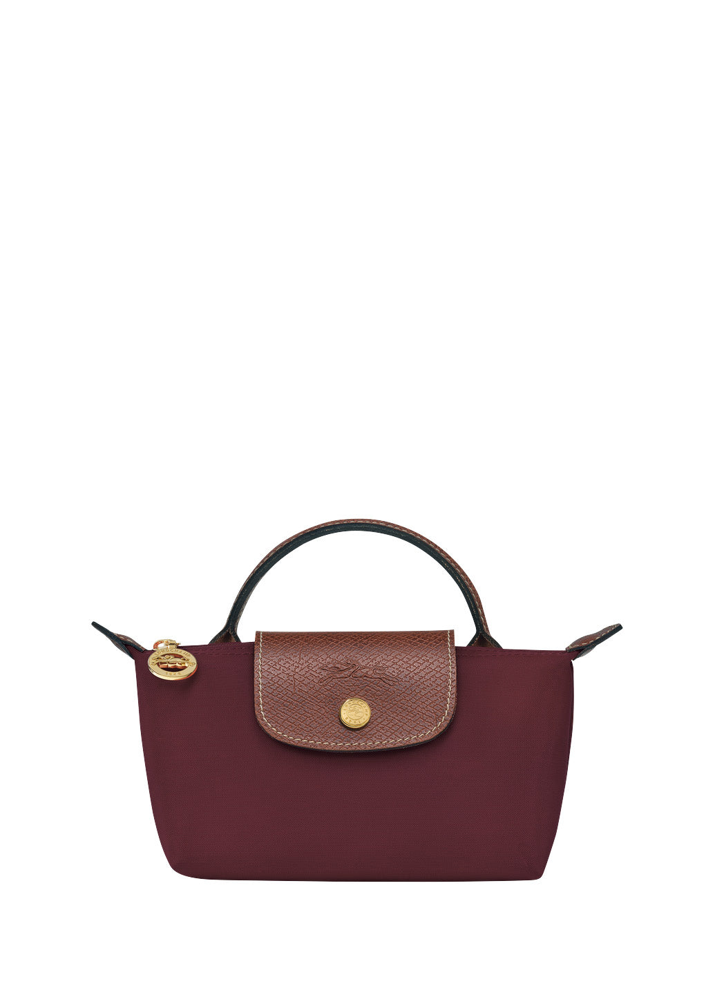 Longchamp Le Pliage Original Pouch With Handle Burgundy