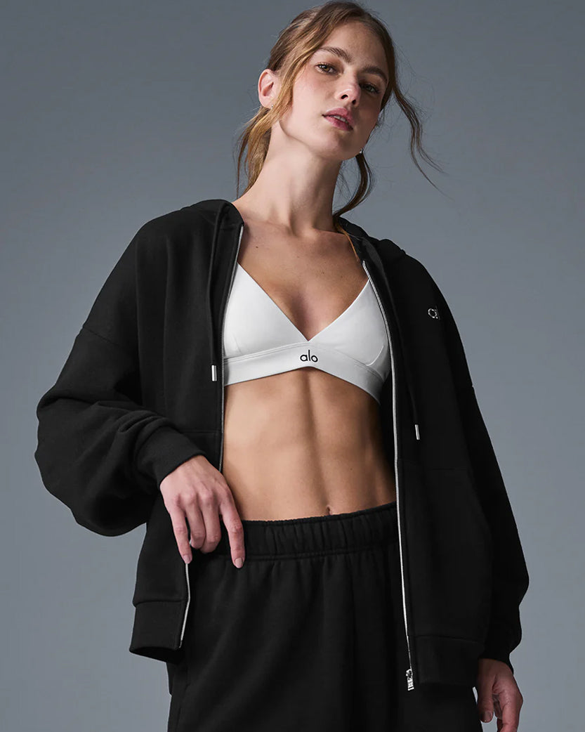 Alo Yoga Accolade Full Zip Hoodie Black