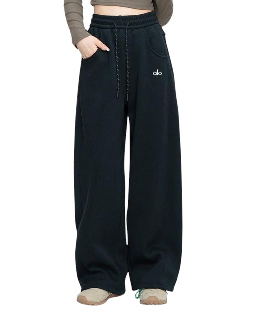 Alo Yoga Wide Leg Sweatpants Black